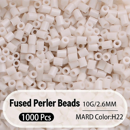 2.6mm Bulk Black&White Color Series Perler Beads Refill Pack 1000pcs Fusible DIY Art Craft Fuse Beads for Mosaic Puzzle