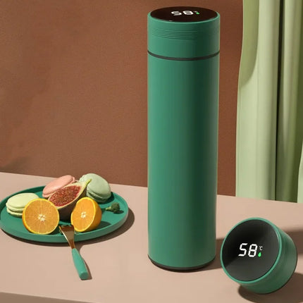 500ML Temperature Display Thermos Cup Stainless Steel Divided Thermos Bottle Outdoor Vacuum Insulated Cup Father's Day Gift