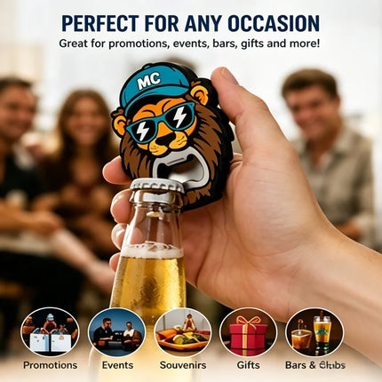 Custom PVC Bottle Opener Custom Logo Soft Rubber Beer Opener Personalized Promotional Gift Bar Tool Keychain Souvenir