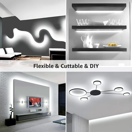 LED Strip Light With Hand Sweep Gesture Sensor Dimmable Tape Self Adhesive Lamp 5V For Cabinet Kitchen Wardrobe Home Lighting