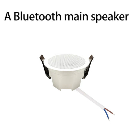 MINI Bluetooths Ceiling Speakers Stereo Sound Indoor Home Audio Background Music System For Bathroom Kitchen Living Room Bedroom