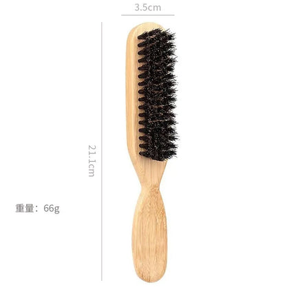 Professional Barber Styling Bristle Brush- Fragrance-Free Boar Bristle Hair Brush (Unisex) , Suitable for Thick/Fine Hair