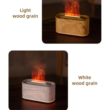 Essential Oil Diffuser,Flame Colorful Water Vapor Fire Humidifier for Aromatherapy Aroma Therapy Machine Room,Flame Diffuser