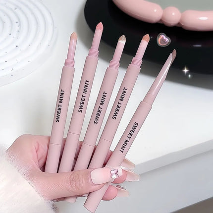 Double Head Lying Silkworm Pen Waterproof Lasting Matte Pearl Fine Brightening Shadow Pen Under Eyelid Outline Eyeshadow Pencil