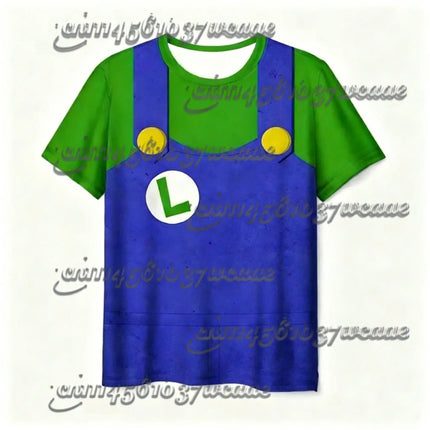 Super Mario Anime Cotton T-Shirt 2026 Summer Fashion Casual Unisex Ventilate Top for Boy Girl Family Matching