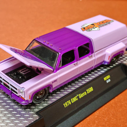 M2 machines 1/64 1976 GMC Sierra Grande 15 pick Die-cast alloy car model collection display child gift