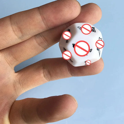 Romantic Party Sex Dice - 12-Position Adult Games for Couple & Gay, Humour Erotic Craps Adult Products Sex Toy