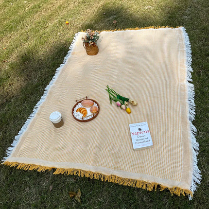 1PC Ins Style Soft Foldable Picnic Beach Blanket Outdoor Mat Essential for Spring Summer Camping Parties