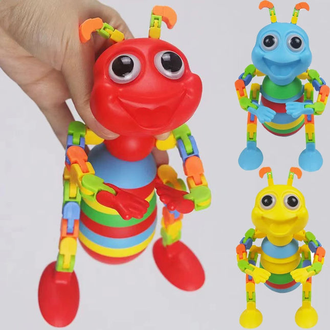 Children's Toys 3D Color Sensory Slugs Stress-Relieving Toys Creative Twist Caterpillar Ant Toys Anxiety Stress-Relieving Toys