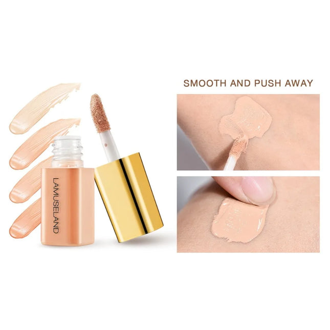 New Mini Concealer Moisturizing Liquid Concealer Coverage Pores Invisible Full Dark Circles Lasting Foundation Cream Face Makeup