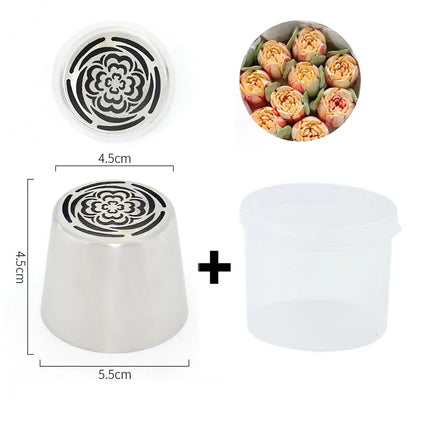 Extra Large Russian Piping Tip-Giant 3D Flower Nozzle for Dramatic Cake Designs Create Massive Buttercream Flowers in 1 Squeeze