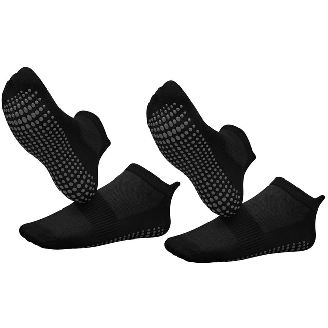 2 Pairs Yoga Socks Women Cotton Short Mesh Breathable Professional Non-slip Floor Pilates Dance Sports Gym Socks