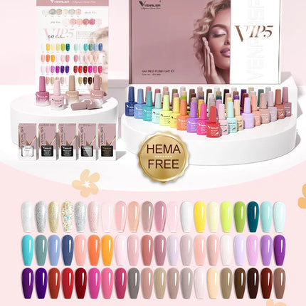 7.5ml Venalisa HEMA Free TPO Free Rubber Base Jelly Pink Soak Off UV LED Gel Polish Semi Permanent Nail Manicure Varnish