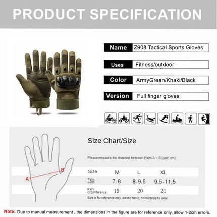 Hunting tactical Full Finger Walking for Outdoor Sports, Mountaineering Gloves,Touch Design,Fitness Protection,Motorcycle Gloves