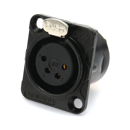 HF XLR Gold plated 4 Pin Male Female Panel  Audio Microphone Jack  Socket Connector D-type Mount Amplifier Receptacle YS1464BG
