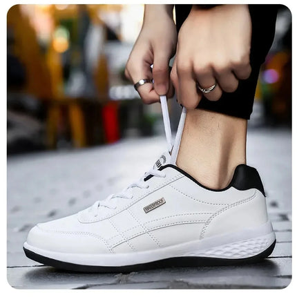 Men's Sneakers Sports Casual Shoes Leather Outdoor Men Walking Shoe Four Seasons Soft Bottom