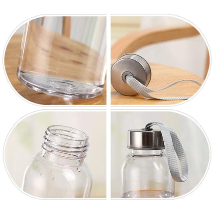 300/400/500ML Transparent Handy Cup Portable Plastic Water Cup Drinking Bottle for Outdoor Sports Kitchen Tools Fitness Cup