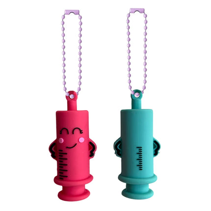 1PC Ampoule Bottle Opener Keychain - Syringe-Shaped Cutter Aid for Nurse Doctor Medication Vial Breaker"