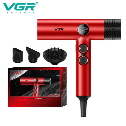 VGR Leafless Hair Dryer Professional Hair Blower Dryer Brushless Motor Dryer 110000RPM Negative Ion Powerful Hair Dryer V-401
