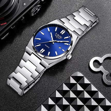 LIGE 2025 New Luxury Fashion Men's Watch Waterproof Luminous Date Quartz Watch Business Wristwatches Montre Pour Hommes Reloj