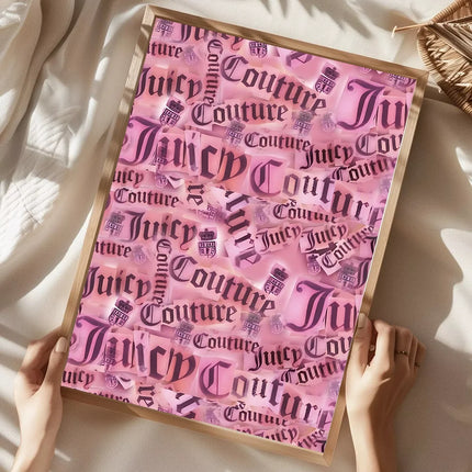 J-Juicy C-Couture Poster Home Living Room Bedroom Bar Cafe Art Decor