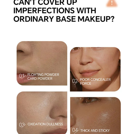 Long-lasting Matte Color-changing Foundation Liquid, Non-tarnishing, 4-in-1 Lightweight and Moisturizing Foundation Cream