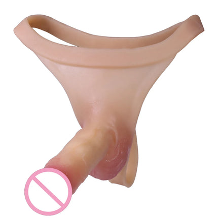 Silicone Pegging Strapon Penis Pants Dildo Men Realistic Hollow sleeve Dildos Masturbators Penis 18+ Sex Toys for Women Lesbians