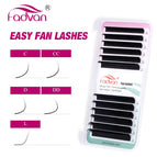 Easy fan Lashes / D / 0.05mm|10mm