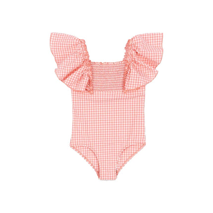 Children's Set 2026 New Spring Summer KS Girls' Split Swimsuit Baby Girl Printed Fashionable One-piece Swimsuit