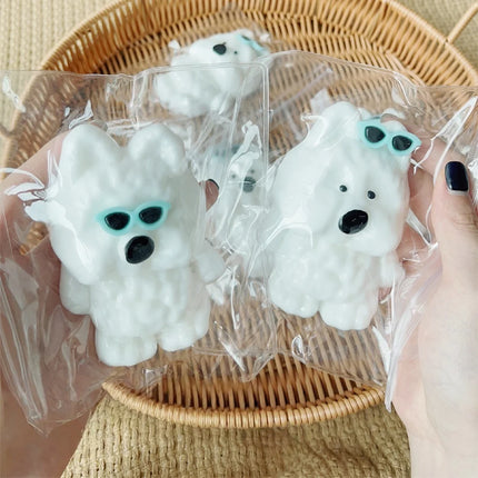 Stress Relief Toy Squishy Westie Dog Ball Slow Rebound Decompression Fidget Toy Desk Toy Gift