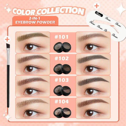 Lazy Eyebrow Powder Palette Kit 3D Thrush Natural Eyebrow Enhancers High Color Rendering Waterproof Lasting Eyes Makeup Cosmetic