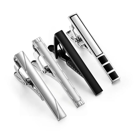 Minimalist Tie Clip For Men Tie Clip To Man Shirt Business Party Gift Box Jewelry Men's Cuff Luxury Man Fashion Cufflinks Lawyer