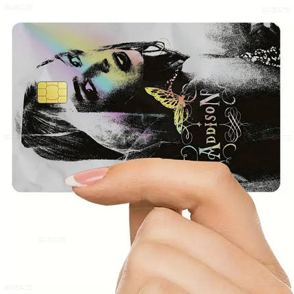 Trendy Pop Singer Addison Rae 'Diet Pepsi' New Muisc Album Anime Young Debit Card Sticker Film Case Front Tape Small Big Chip