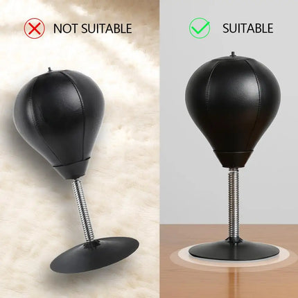 Fun Punch Rages Bag, Heavy Duty Desktop Punching Bag For Mood Relief Desktop Punching Bag with Suction Cup For Office Table