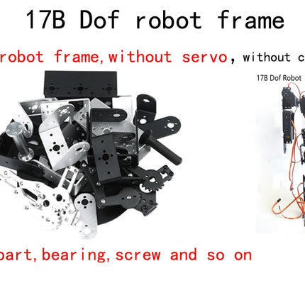 17 Dof Robot Dance Robot Biped Walking Robot for Teaching DIY Kit Servo MG996/DS3218 Educational Kit Humanoid Programmable Robot
