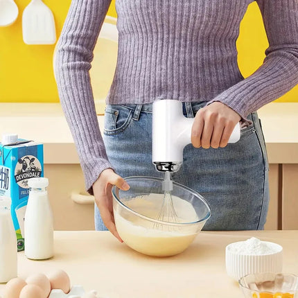 Electric egg beater, egg white mixer, dual stick 3-speed charging handheld cake cream machine, butter machine, kitchen blender