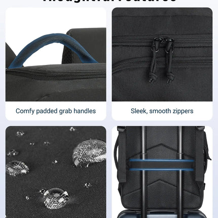 LIGHT FLIGHT Travel Backpack for Men TSA Large Airplane Cabin Backpack Lightweight Waterproof Laptop Backpack Urban Style