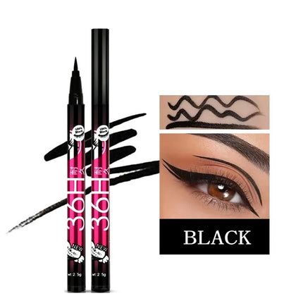 1/2/5pcs Waterproof & Sweat-Proof Black Eyeliner Pencil Long-lasting and Non-smudged Eyeliner Liquid Pen for Bold Eye Makeup
