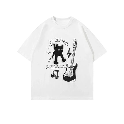 Kittens Avatar Blouse Women's T-shirt Female Y2k Clothes Girls Kawaii Tops House Pet Print Streetwear Cute Cat Graphic Clothing
