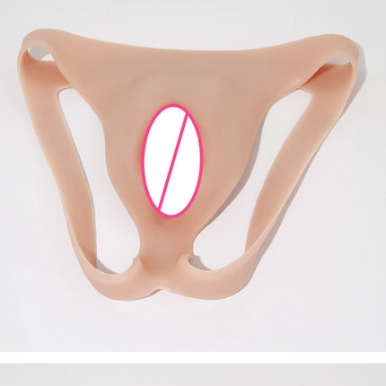 ONEFENG Realistic Silicone Panties Gays Pussy Pants  Sexy Fake Vagina Form Crossdresser Transgender Shemale Drag Queen Cosplay