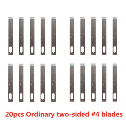 20pcs Wood Carving Blades Cutter Knifes Craft Carve Tool Sculpture Utility Engrave Metal Woodcarve PCB Repair DIY Blade