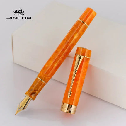 JINHAO 100 Centennial Resin Fountain Pen Arrow Shaped Pen Clip Golden Clip Business Office School Supplies Stationery PK 9019