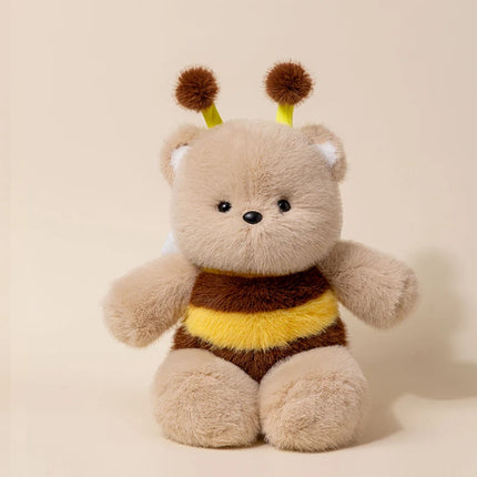 Wholesale Cuddly Plush Toys Cattle High Quality Fluffy Sitting Pose Doll Warm Cozy Children Companion Xmas Gift Home Decor Gift