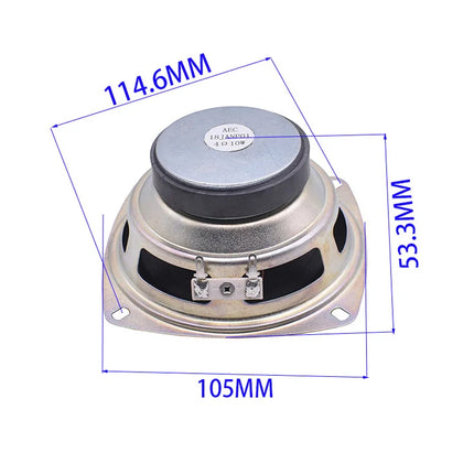 Tenghong 1pcs 4 Inch Woofer Speaker 4 Ohm 10W 8 Ohm 20W Portable Audio Bass Speaker 105MM Full Range Loudspeaker Home Theater
