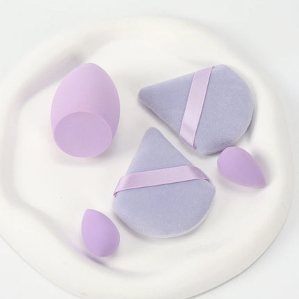 5Pcs Professional Makeup Sponge Set - Soft, Gentle, Multi-Purpose Tools for Perfect Foundation, Powder and Blush Application