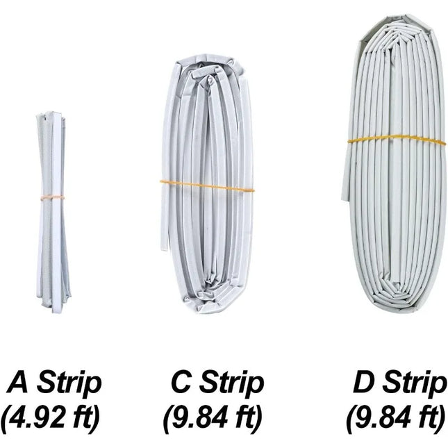 Self-Adhesive Window Seal Strip Set Windproof Soundproof Draft Proof for Plastic Steel Sliding Windows Dustproof Sealing Strips