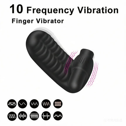 Sex Toys Finger Sleeve Vibrator G Spot Massage Clit Stimulate Female Masturbator Adult Products