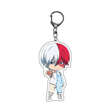 Anime My Hero Academia Keychain Acrylic Men Car Accessories Pendant Cosplay for Women Cute Bag Acrylic KeyRing Gift Trinket Fans