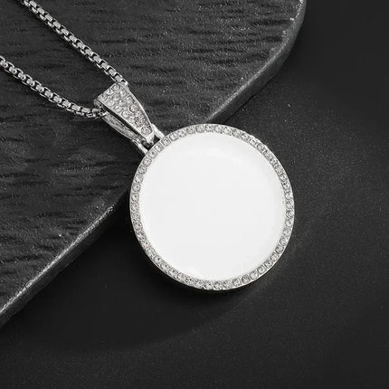 Hip Hop Iec Out Put Crystal Zirconia Dollar Sign Pendant Necklace Fashion Punk Cool Rock Rap Party Jewelry Accessories for Men