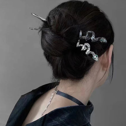 2023 New Vintage Chinese Women's Hair Stick Metal Glaze Flowers Hair Chopsticks Ladies Pearl Jewelry Hair Sticks Accessories